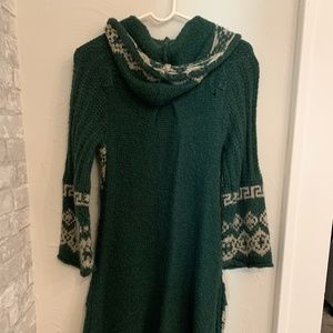 Free People Sweaters - Vintage Free People long zip knit hoodie sweater Free People Sweaters - Vintage Free People long zip knit hoodie sweater